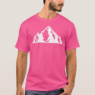 Camiseta Montañas Montaña Tee Senderismo Montaña de la Mont
