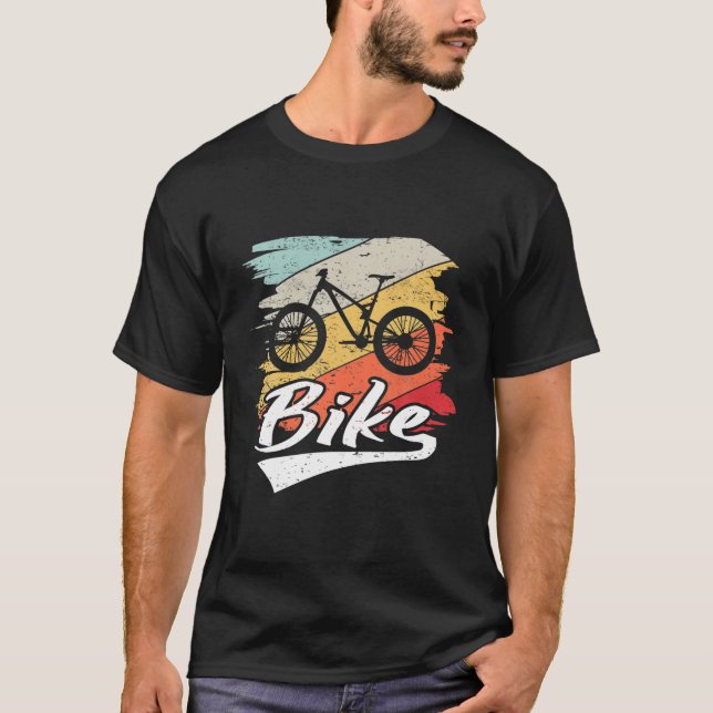 Camiseta Montañas Montañas de la Naturaleza de la Bicicleta (Anverso)