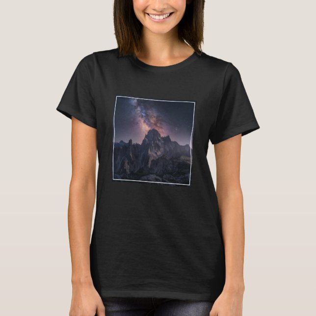 Camiseta Montañas | Montañas Dolomitas, Italia (Anverso)