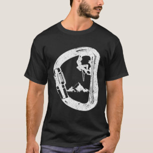 Camiseta Montañas montañosas de Rock Clim Carabiner