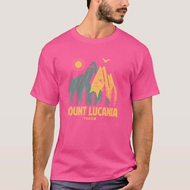 Camiseta Montañas Monte Lucania Yukón Senderismo al aire li (Anverso)
