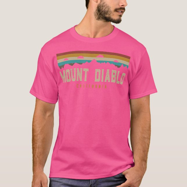 Camiseta Montañas Mount Diablo California Senderismo al air (Anverso)