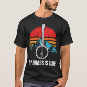 Camiseta Montañas musicales del músico de Bluegrass Banjo