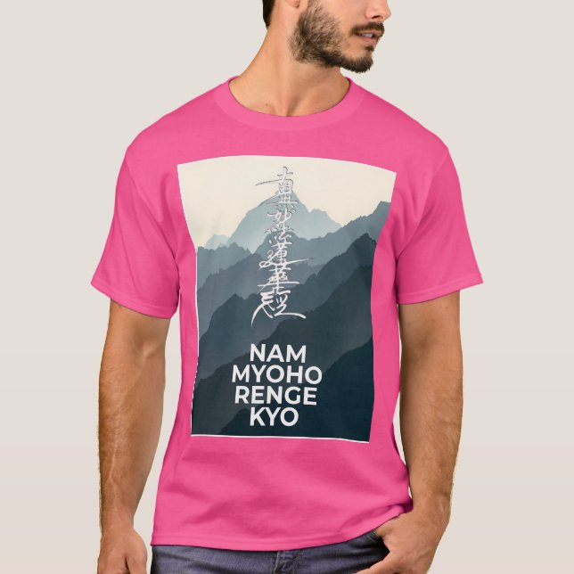 Camiseta (Montañas) Nam Myoho Renge Kyo (Anverso)