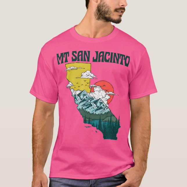 Camiseta Montañas naturales al aire libre de San Jacinto Ca (Anverso)