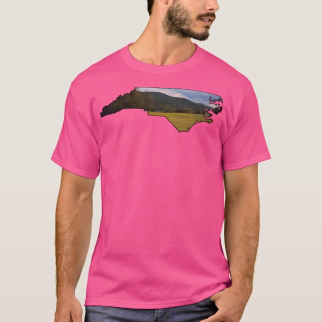 Camiseta Montañas Nc Silhouette Carolina Boone Nc Ashevill (Anverso)