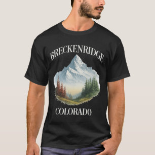 Camiseta Montañas nevadas de Breckenridge Esquí Senderismo 