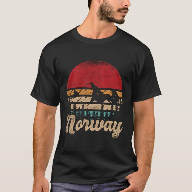 Camiseta Montañas Noruega (Anverso)
