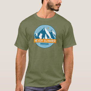 Camiseta Montañas Nunca Verano Colorado Estrellas Luna