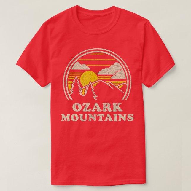 Camiseta Montañas Ozark Arkansas AR Montaña de Senderismo d (Diseño del anverso)