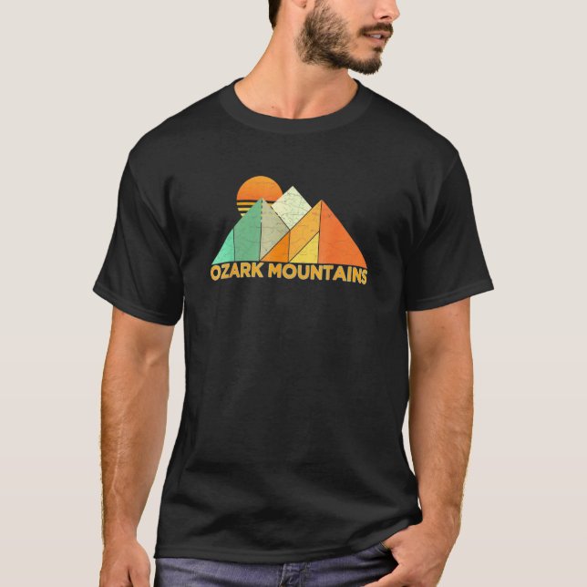 Camiseta Montañas Ozark Retro Vintage (Anverso)