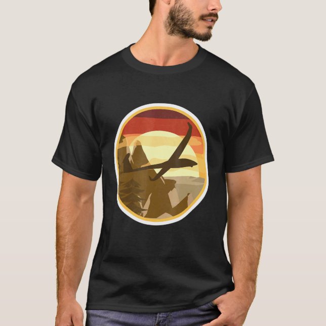 Camiseta Montañas paisajísticas del avión RC para aeronaves (Anverso)
