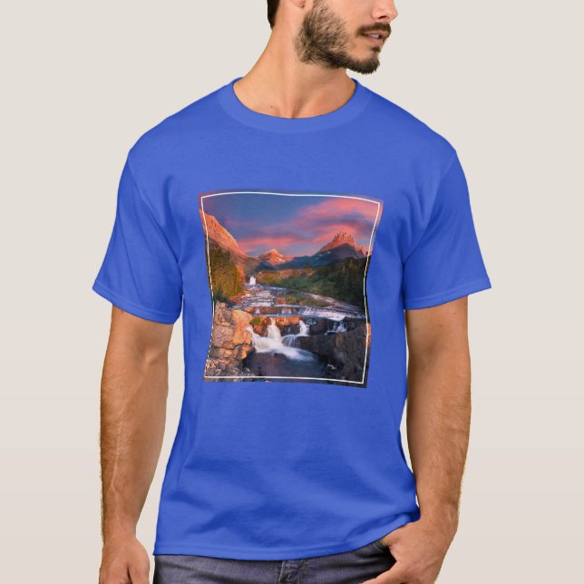 Camiseta Montañas | Parque nacional Glacier, Montana (Anverso)