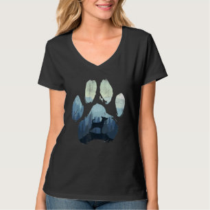 Camiseta Montañas Pinscher Dog Paw Mom Dad