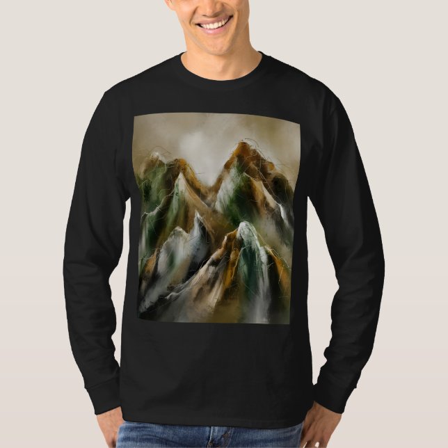 Camiseta Montañas pintadas (Anverso)
