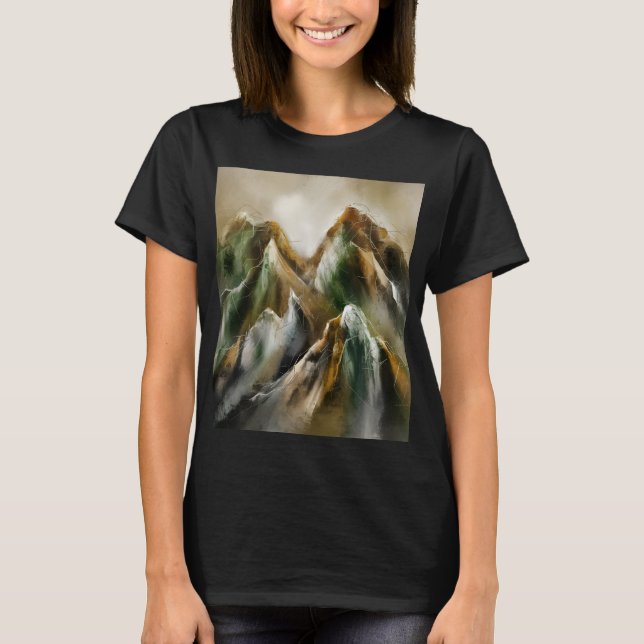 Camiseta Montañas Pintadas (Anverso)
