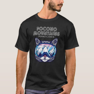 Camiseta Montañas Pocono Pensilvania Cat Ski Googles