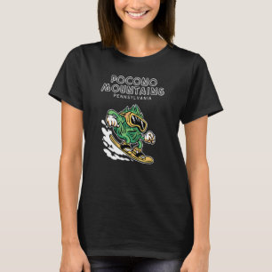 Camiseta Montañas Pocono Pensilvania Snowboard Bee