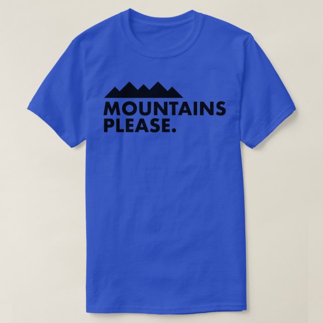 Camiseta Montañas Por Favor (Diseño del anverso)