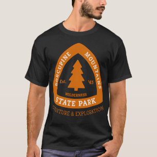 Camiseta Montañas Porcupine Parque Estatal Wilderness Baseb