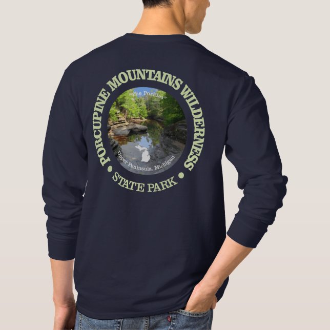 Camiseta Montañas Porcupine Wilderness SP (Reverso)