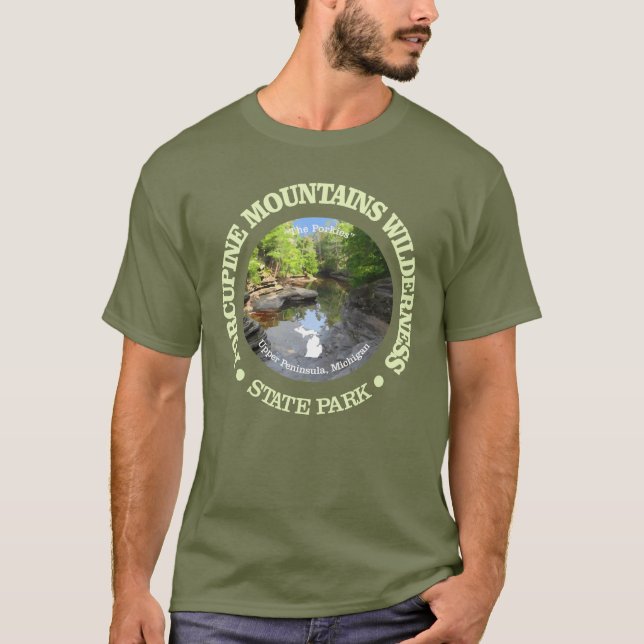 Camiseta Montañas Porcupine Wilderness SP (Anverso)