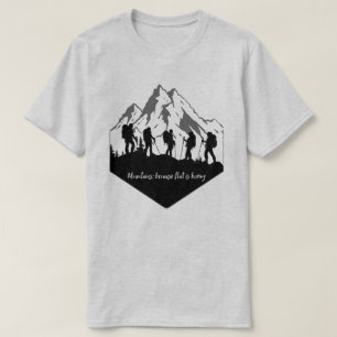Camiseta Montañas: Porque lo plano es aburrido