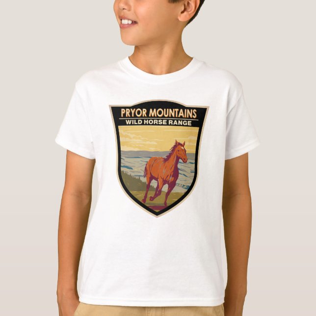 Camiseta Montañas Pryor Vintage (Anverso)