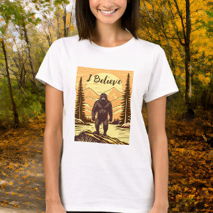 Camiseta Montañas Retro Bigfoot Vintage Sasquatch
