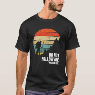Camiseta Montañas Retro de Senderismo Regalo de Senderismo