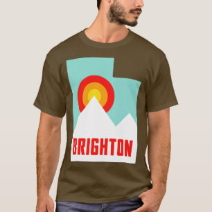 Camiseta Montañas Retro del estado de Brighton Utah