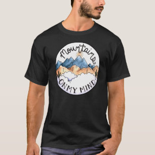 Camiseta Montañas Retro En Mi Mente Biblia Verse Cristiano 