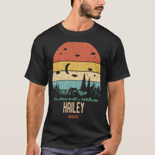 Camiseta Montañas Retro Hailey Idaho Senderismo por el atar