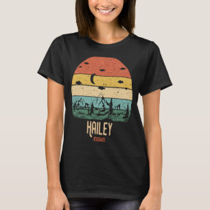 Camiseta Montañas Retro Hailey Idaho Senderismo por el atar