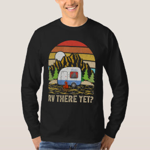 Camiseta Montañas Retro RV Van I Hate Sacando Vintage