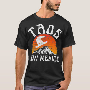 Camiseta Montañas Retro Sunset de Taos Nuevo México