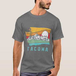 Camiseta Montañas Retro Tacoma Washington al aire libre