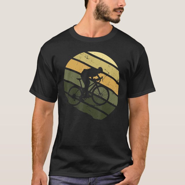 Camiseta Montañas Retro Vintage Bicicleta Mtb (Anverso)