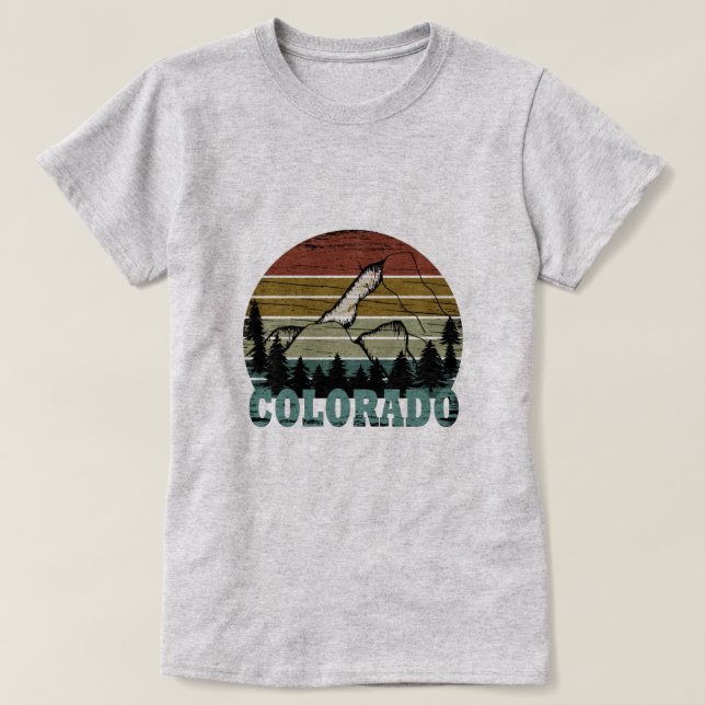 Camiseta Montañas Rocosas Colorado (Diseño del anverso)