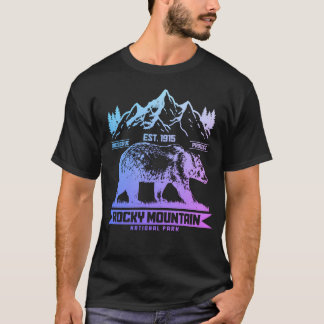 Camiseta Montañas Rocosas Colorado Parque Nacional Vintage