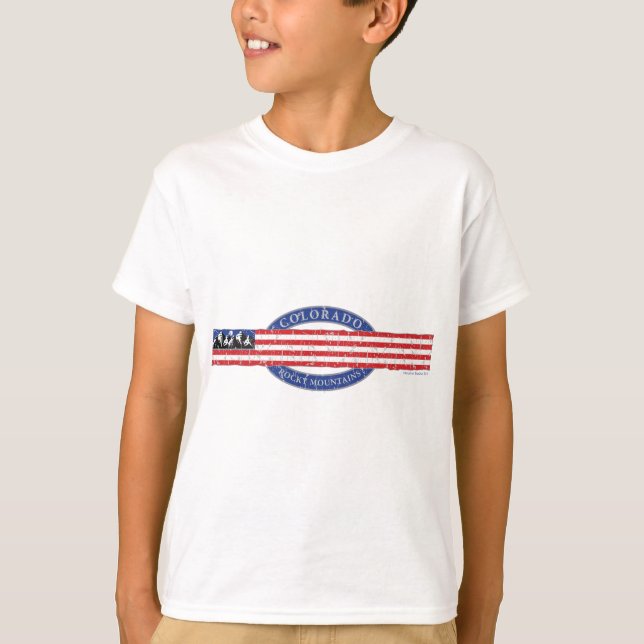 Camiseta Montañas Rocosas de Colorado (Anverso)