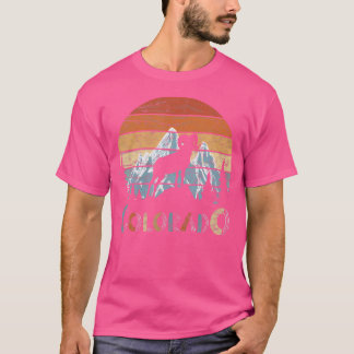 Camiseta Montañas Rocosas de Colorado Esquí Camping Escalad