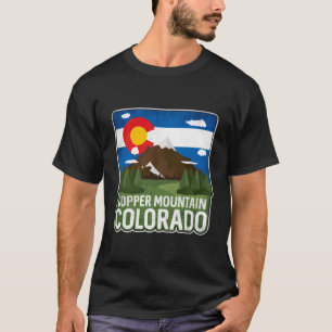 Camiseta Montañas Rocosas de la Montaña del Cobre Vintage C