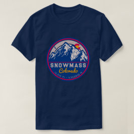 Camiseta Montañas rocosas de SnowMass Colorado en Aspen