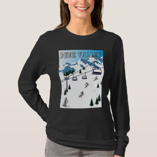 Camiseta Montañas Rocosas Deer Valley Deportes de Invierno 