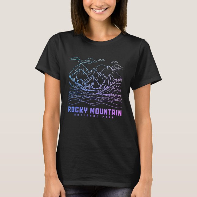Camiseta Montañas Rocosas Parque Nacional Colorado Senderis (Anverso)
