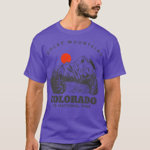 Camiseta Montañas Rocosas Parque Nacional de Estados Unidos