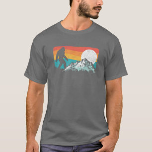 Camiseta Montañas Rocosas Retro Bigfoot Silhouette Ochenta