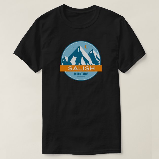 Camiseta Montañas Salish Montana (Diseño del anverso)