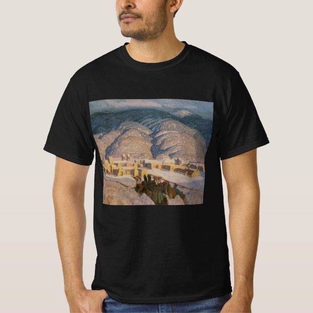 Camiseta Montañas Sangre de Cristo por Blumenschein (Anverso)
